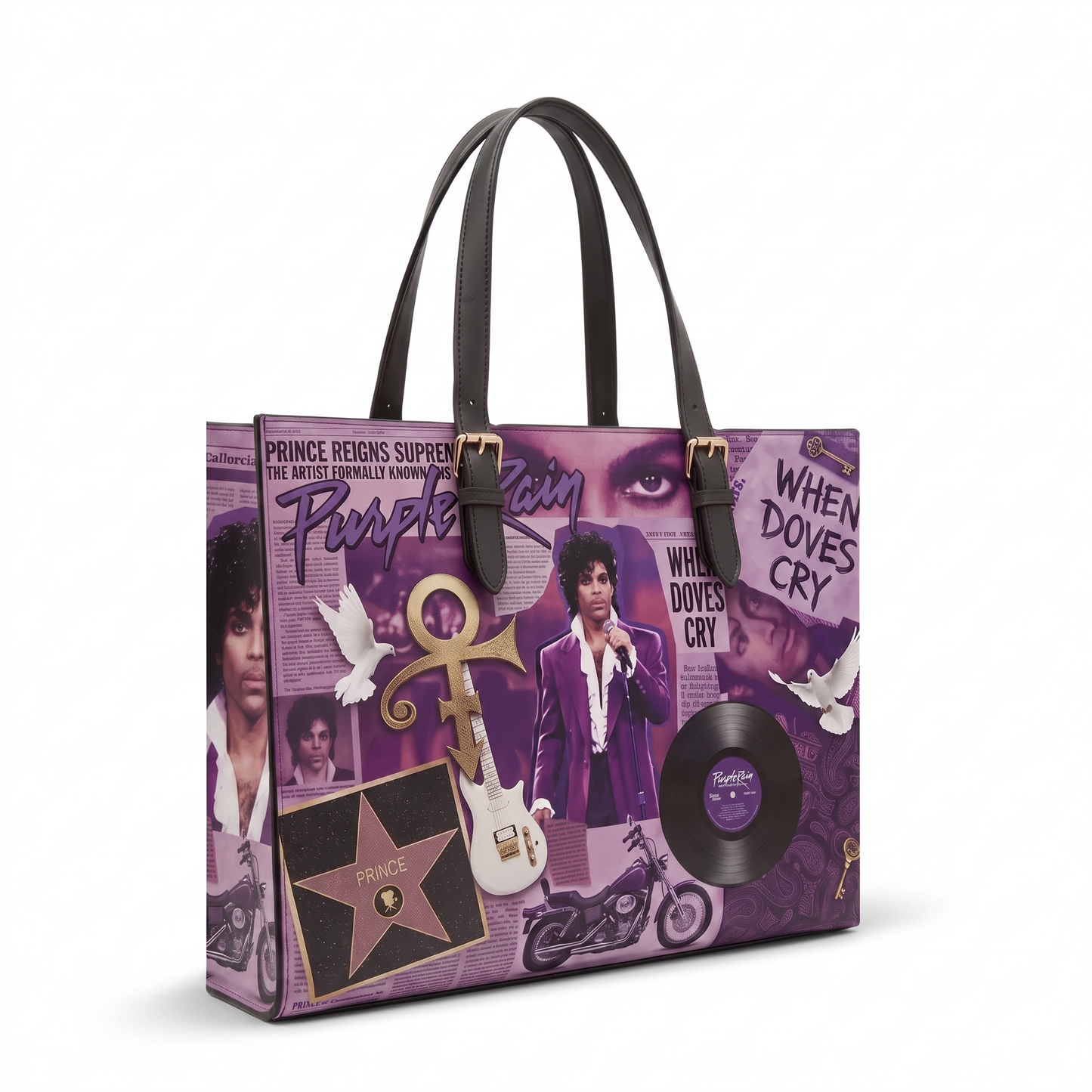 Handmade Prince Tribute Tote Bag